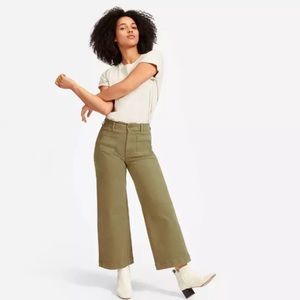Everlane Culotte Wide Leg Patch Pocket Pants
